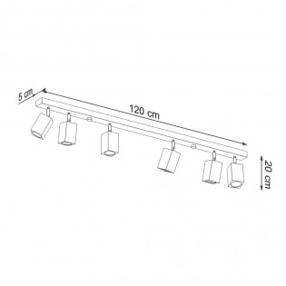 Ceiling track light Keke (6 Lights)