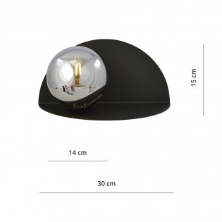 Wall Lamp Mage VI Grey Mirror