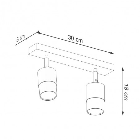 Ceiling track light Nero