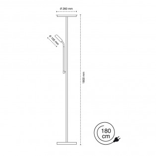 LED Floor Lamp Teo (18.5W+4.5W)