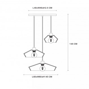 Cluster Pendant Lamp Yunkai (3 lights)