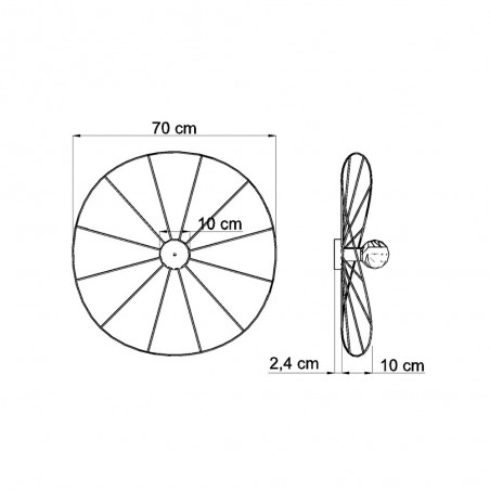 Wall lamp Eskola