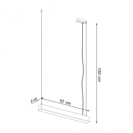Pendant lamp Led Pinne (17W)