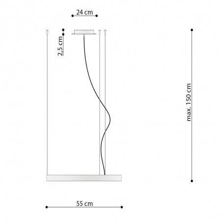 Pendant lamp Led Rio (30W)