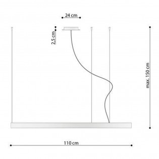 Pendat lamp Led Rio (70W)