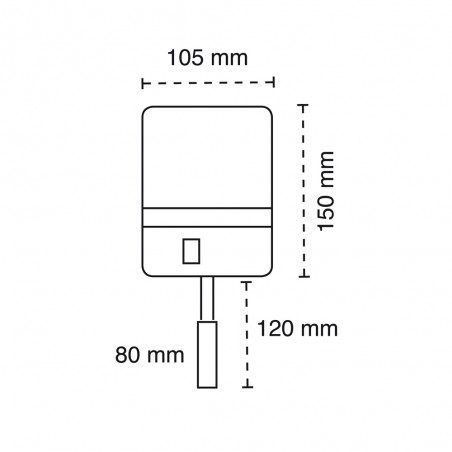 LED Wall Lamp with wireless charger Rob (5+3W)