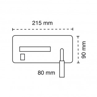 LED-Wandleuchte mit kabellosem Ladegerät Rob III (5+3W)