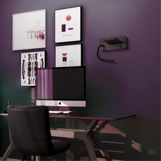 LED-Wandleuchte mit kabellosem Ladegerät Rob2 III (5+3W)