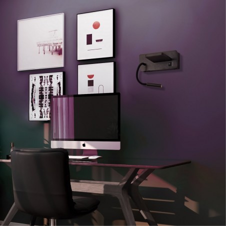 LED-Wandleuchte mit kabellosem Ladegerät Rob2 III (5+3W)