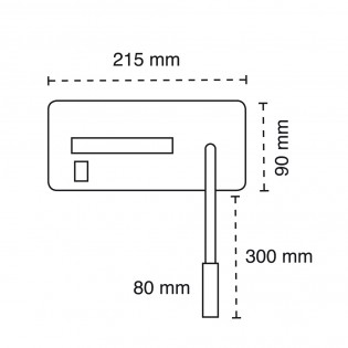 LED-Wandleuchte mit kabellosem Ladegerät Rob2 III (5+3W)