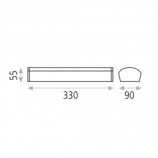 Aldo Led Wandleuchte für das Badezimmer (12W)