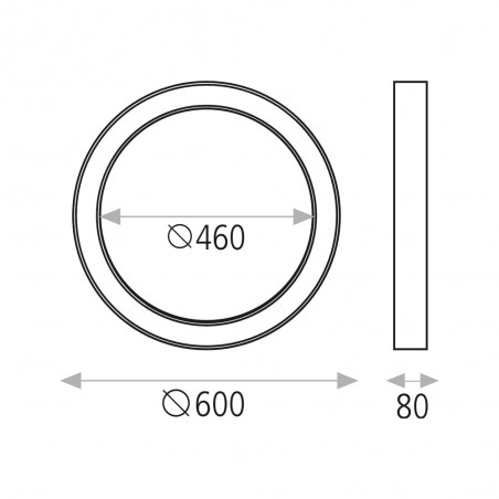 Flush Light Led Aliso (55W)