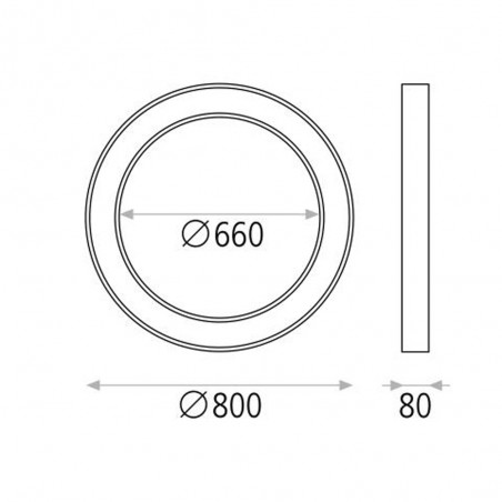 Deckenleuchte Led Aliso (75W)