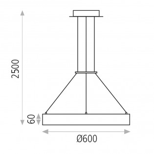 Pendant lamp Led Aliso (55W)