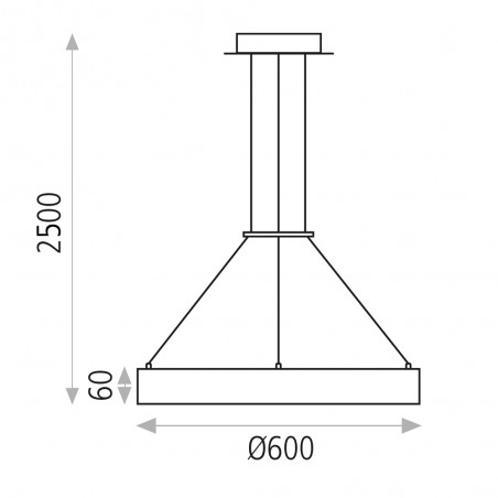 Aliso Led-Pendelleuchte (55W)