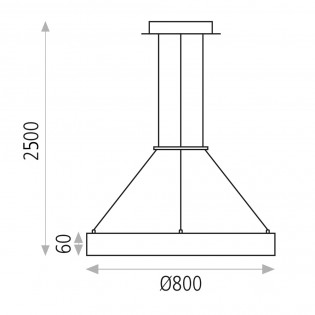 Ceiling lamp Led Aliso (75W)