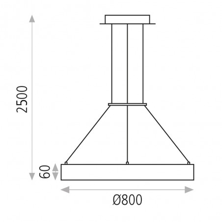 Ceiling lamp Led Aliso (75W)