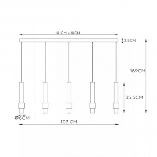 LED Ceiling Track Lamp Margary (5x4,20W)