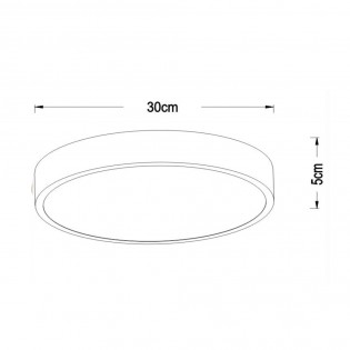 LED Ceiling Flush Light Unar Dimmable (18W)