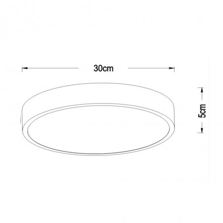 LED Ceiling Flush Light Unar Dimmable (18W)