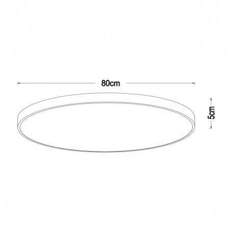 LED Ceiling Flush Light Unar Dimmable (80W)