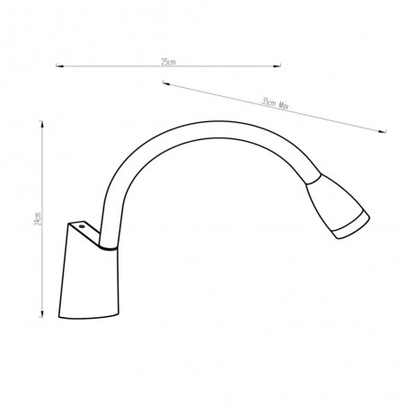 Wandleuchte LED-Leser Galen (3W)