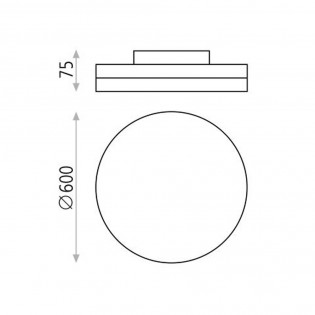 Flush Light Led Angus (70W)
