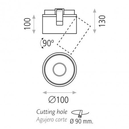 Deckeneinbauleuchte Led Apex (13W)