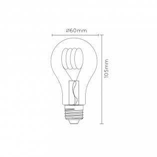 LED-Glühbirne E27 Twilight Amber A60 (5W)