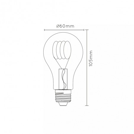LED-Glühbirne E27 Twilight Amber A60 (5W)