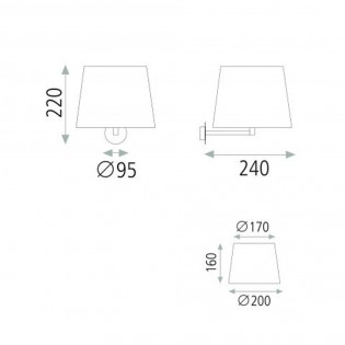 Wall lamp Dekla