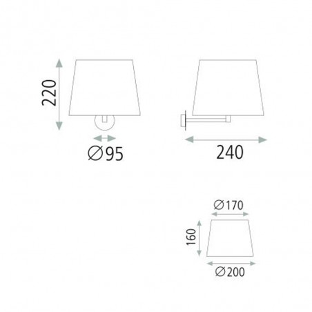 Wall lamp Dekla