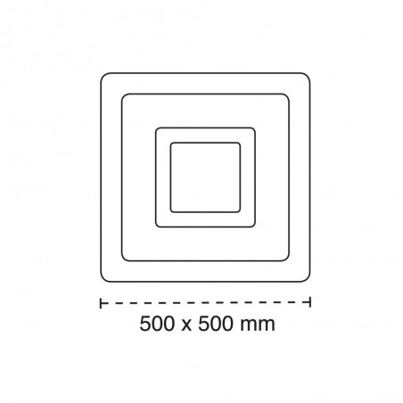 LED Ceiling Flush Light Otie CCT Smart (90W)