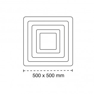 LED Ceiling Flush Light Otie CCT Smart (135W)