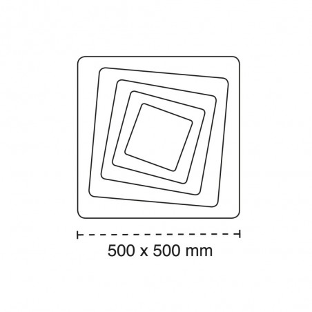 LED Ceiling Flush Light Mei CCT Smart (135W)