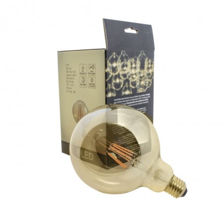 LED-Glühbirne E27 G125 Karamell (8W)