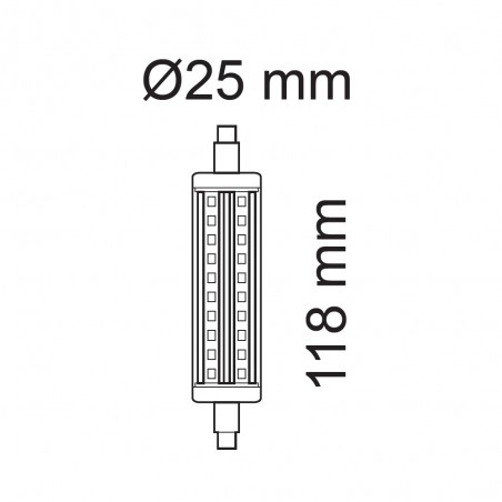 LED-Glühbirne R7S 118 mm (9W)