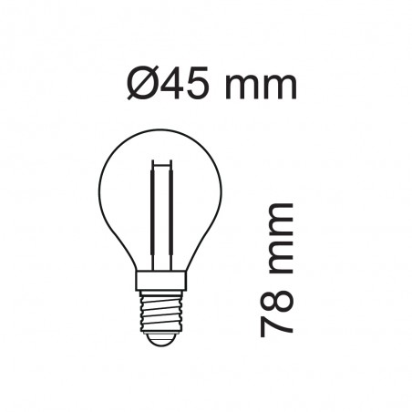 LED-Glühbirne E14 G45 Dimmbar (6W)