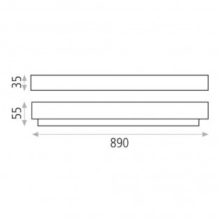 Led Box Wandleuchte (15W)