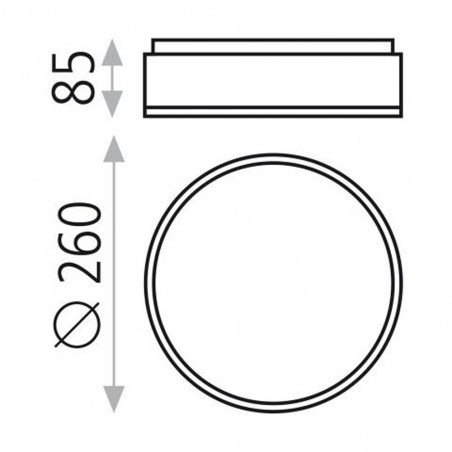 Flush Light Led Dins (18W)