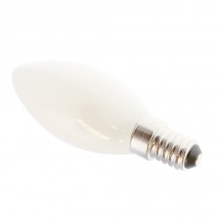 LED-Glühbirne E14 C35 Milky (6W)