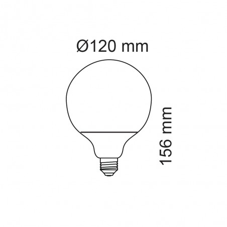 LED Light Bulb E27 G120 (18W)