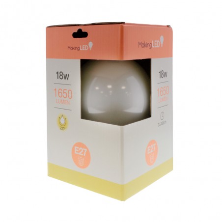 LED-Glühbirne E27 G120 (18W)