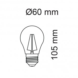 LED-Glühbirne E27 A60 Dimmbar (10W)