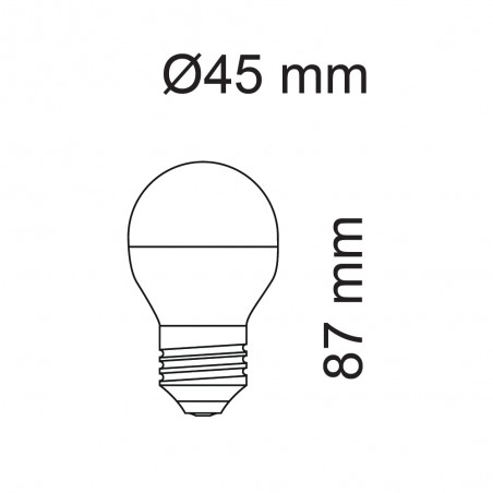 LED-Glühbirne E27 G45 (8W)