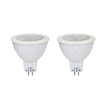 Pack 2 x LED-Glühbirne GU5.3 MR16 12V (5W)