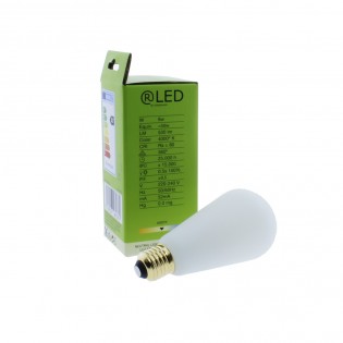 E27 ST64 Milky Dimmbare LED-Glühbirne ST64 (6W)