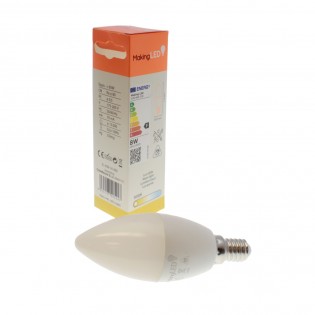 LED-Glühbirne E14 C37 (8W)