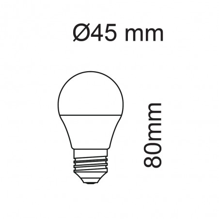 LED-Glühbirne E27 G45 (6W)