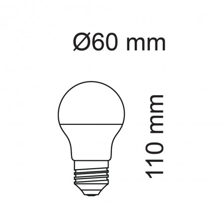 LED-Glühbirne E27 A60 Smart (8W)